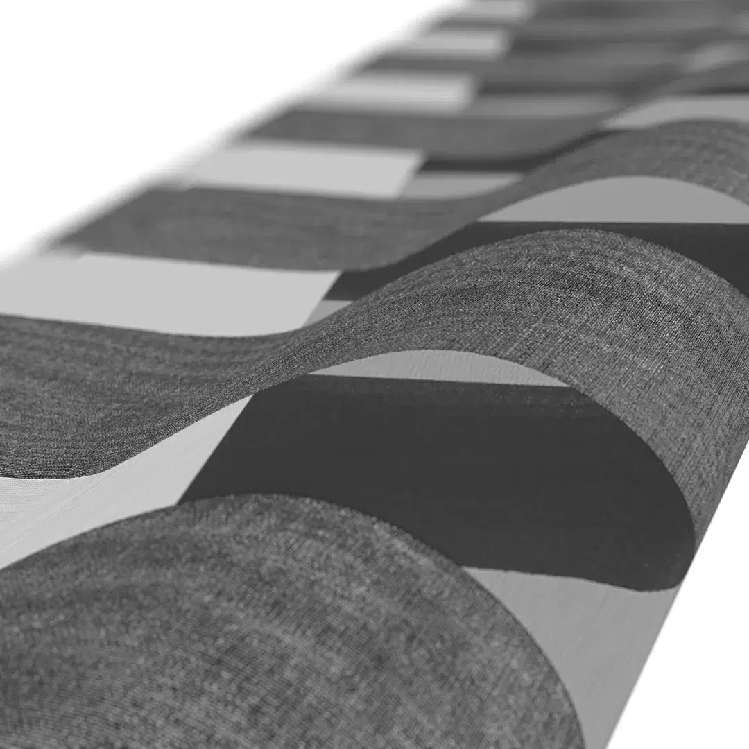 Telas para cortinas doble roller con textura tipo tweed en tonos grises
